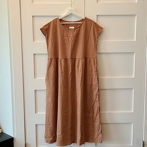 Cotton, casual, empire-waist dress, sz 2XL